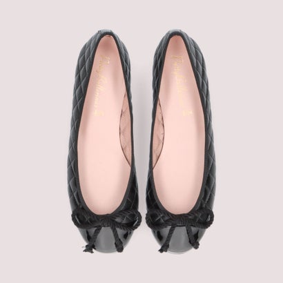 プリティ・バレリーナ Pretty Ballerinas ROSARIO patent-leatherquilt（数珠 専売特許 なめし革キルト）バレーシューズ （NEGRO）