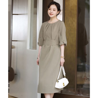 御召しものつけ加える DRESS+ コクーンワンピースドレス （モカ）