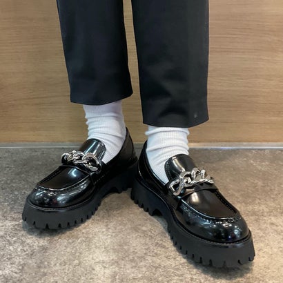 ジェフリーキャンベル Jeffrey Campbell 厚底置き目毛革 （黒いこと）