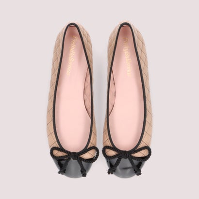 プリティ・バレリーナ Pretty Ballerinas ROSARIO patent-leatherquilt(ロザリオ パテント レザーキルト)バレエシューズ (NEGRO-HADES)|LOCOMALL(ロコンド公式ストア)