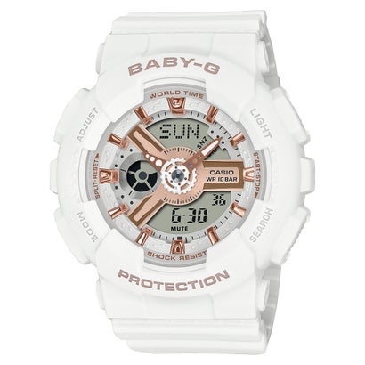 【BABY-G】BA-110シリーズ / BA-110XRG-7AJF / ベビーG （ホワイト×ローズゴールド）