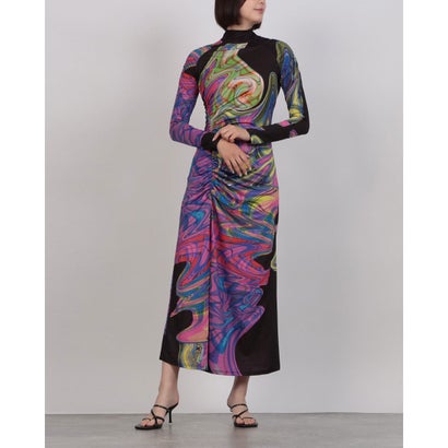 デシグアル Desigual 衣装 ロング衣手 BRIT （薄墨色/黒いこと）