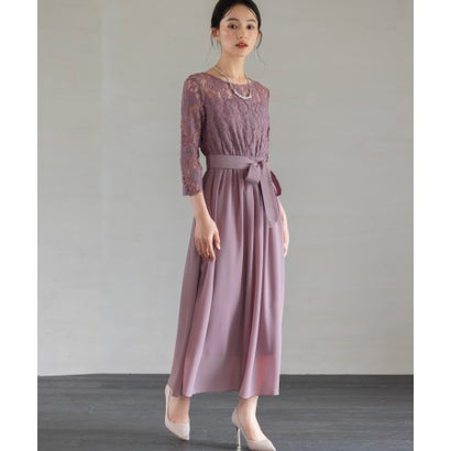 お召しもの足し加える DRESS+ お召しもの フォーマルワンピース フォーマルドレス 寄りあいお召しもの （ラベンダー）