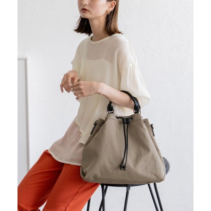 ＼トートランク上位／ヴィータフェリーチェ VitaFelice 巾着2wayトートバッグ ショルダーバッグ （BEIGE）