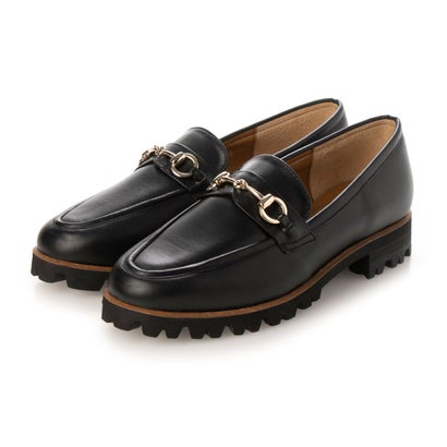 【本革 / 日本製】 バークレー BARCLAY タンクソール ビットローファー （BLK）