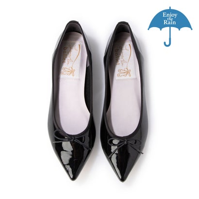 ラウナレアバレエ Launa lea ballet 【降雨相応う】ポインテットトゥバレエシューズ(RB4401A) （黒いことE）