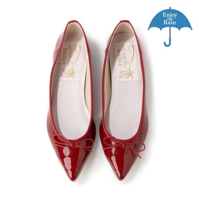 ラウナレアバレエ Launa lea ballet 【雨水相応う】ポインテットトゥバレエシューズ(RB4401A)  （ブドウ酒E）