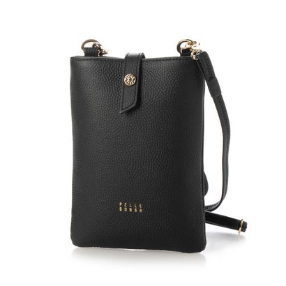 ペレボルサ PELLE BORSA ポケットショルダー （ブラック） 9,379円