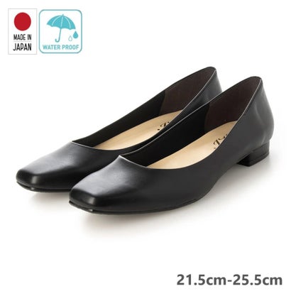 アイケープラス IKplus レイン対応 晴雨兼用 整体師と一緒に作った美脚美姿勢パンプス 日本製 フラットプレーンパンプス ■ブラックスムース■ 1230 パンプス コンフォートシューズ フラット 7,413円