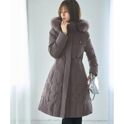 ルイルエブティック RUIRUE BOUTIQUE フォックスファー付きダウンコート ｜ レディース アウター 羽織 体型カバー 保温 暖かい ロングコート フード ダウンジャケット フォックスファー（マッ｜LOCOMALL（ロコンド公式ストア）