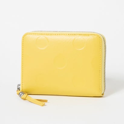 <ロングセラー>ペルケ perche ドット型押しラウンドパームフィット財布 (YE)|LOCOMALL(ロコンド公式ストア)