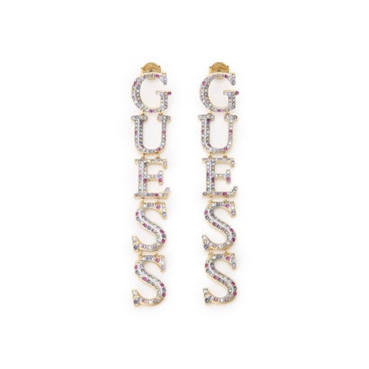ゲス GUESS CRYSTAL HARMONY 79mm Pave Guess Pendant Pierce （YGMC） アクセサリー ピアス（両耳用）