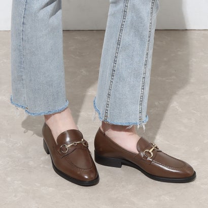 未使用ルカグロッシ　ビットローファー　トープ　37.5/24-24.5cm ルカ グロッシ Luca Grossi タンクソールビットローファー （ブラック