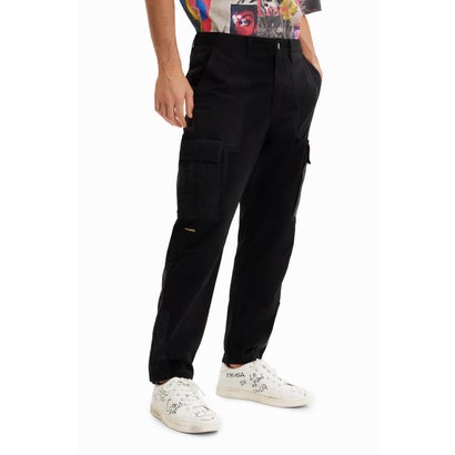デシグアル Desigual パッチワーク カーゴパンツ （グレー/ブラック）