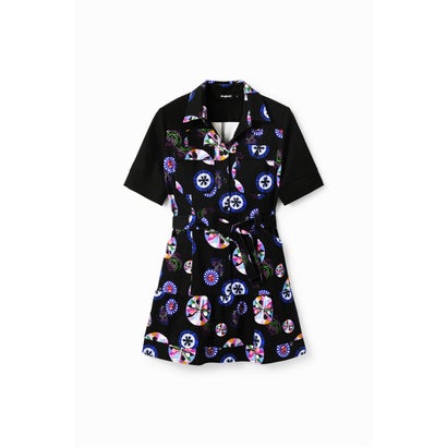 デシグアル Desigual M. Christian Lacroix 丸模様 ショートシャツワンピース （グレー/ブラック）｜LOCOMALL（ロコンド公式ストア）