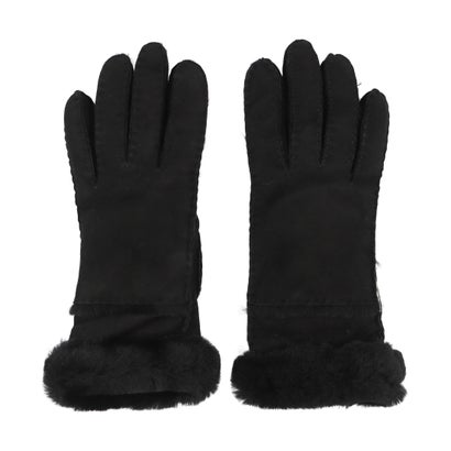 アグ UGG W SHEEPSKIN SEAMED GLOVE (BLACK)|LOCOMALL(ロコンド公式ストア)