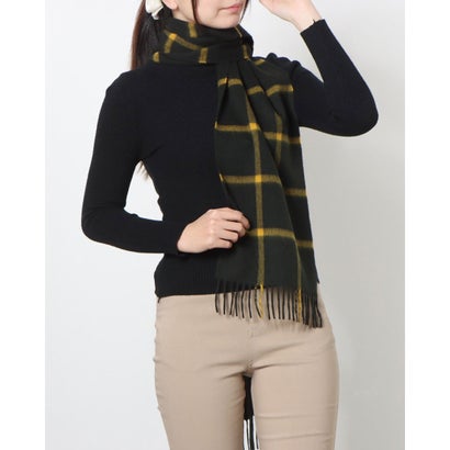 ジョシュアエリス Joshua Ellis Cashmere Muffler (Exploded Windowpane Green)|LOCOMALL(ロコンド公式ストア)