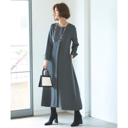 ルイルエブティック RUIRUE BOUTIQUE フィット＆フレアロングワンピースドレス （アイアングリーン）