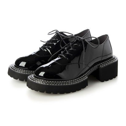 ダニエラアンドジェマ Daniella \u0026 GEMMA 【雨水相応う】アウトソールダブルステッチレースアップシューズ （黒いことエナメル）