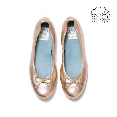 【パールトーン撥水】エマ フランシス Emma Francis フラットバレエシューズ （ピンク レザーマイラー） 10,921円