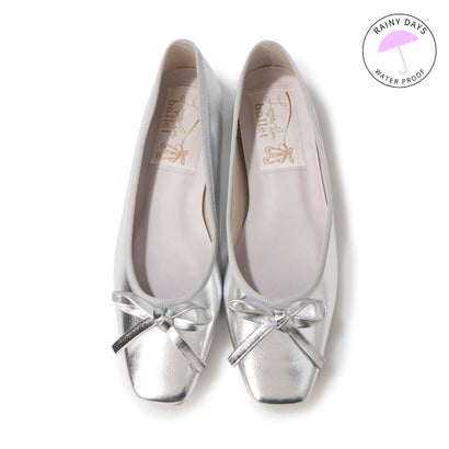 ラウナレアバレエ Launa lea ballet 【降雨相応う】スクエアトゥバレエシューズ(RB7002A) （しろがね色）