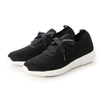 アンリーフ unReef レースアップニットスニーカー （ブラック） 11,669円