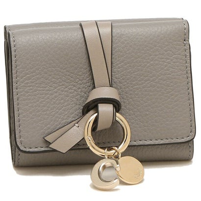 クロエ Chloe 三つ折り紙入れ 字母 ミニ紙入れ 薄墨色 レディース Chloe CHC21WP946F57 053 （薄墨色）