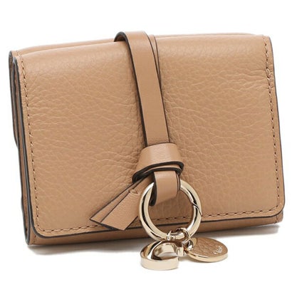 クロエ Chloe 三つ折り紙入れ 字母 ミニ紙入れ ベージュ レディース Chloe CHC21WP946 F57 26X 一粒万倍日 （ベージュ）