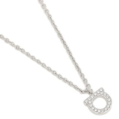 フェラガモ FERRAGAMO ネックレス アクセサリー レディース GANCINO ガンチーニ FERRAGAMO 760131 696655 シルバー クリスタル （シルバー）