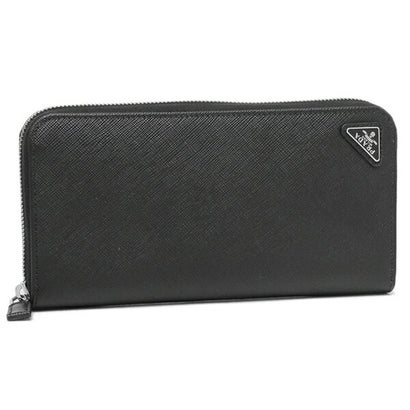 プラダ PRADA 長金入れ サフィアーノ 黒いこと メンズ PRADA 2ML317 QHH F0002 2022SS （黒いこと）