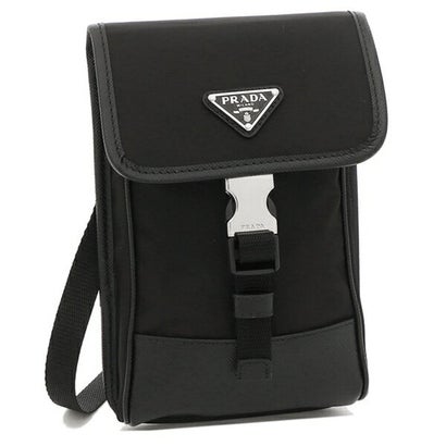 PRADA ショルダーバッグ PRADA プラダ ロゴ ショルダーバッグ レザー レディース [中古