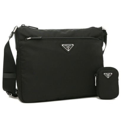 プラダ PRADA ショルダーバッグ ヴェラ リナイロン ３角形ロゴタイプ 黒いこと レディース PRADA 1BC421 RV44 D1M F0002 （黒いこと）