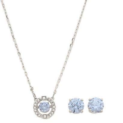 スワロフスキー SWAROVSKI ネックレス アクセサリー レディース SWAROVSKI 5480485 ブルー シルバー （シルバー）