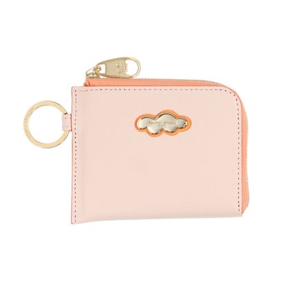 ツモリチサト キャリー tsumori chisato CARRY くもマーク 財布 2つ折り キーリング付き （ベージュ）