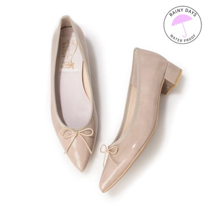 ラウナレアバレエ Launa lea ballet 【雨水相応う】ポインテッドトゥヒールバレエシューズ(RB9401A) （グレージュE）