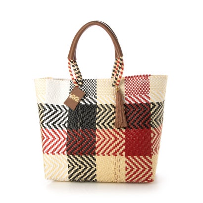 ウーヴン WOVEN メルカドバッグ ミドルトート bk-bag-mid-bg-wh-bl-rd