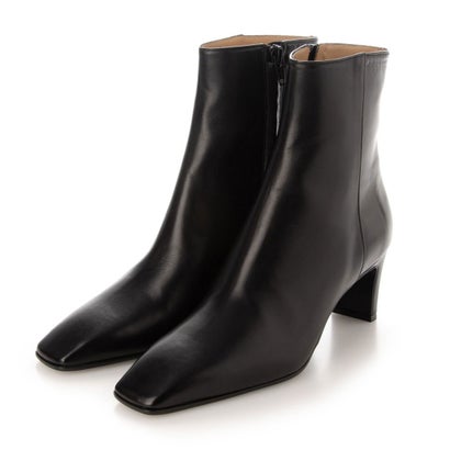 【訳あり新品】 ファビオルスコーニ FABIO RUSCONI スクエアトゥショートブーツ （黒いこと）