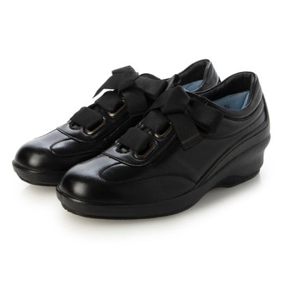 ボン足取り Bon Step レースアップシューズ 7058R （クロ）