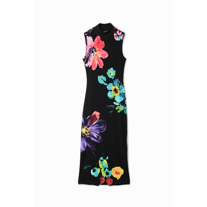 デシグアル Desigual DARIA ワンピースノースリーブ （グレー/ブラック）