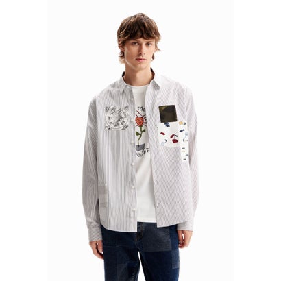 デシグアル Desigual NISHAN シャツロングスリーブ （ホワイト）