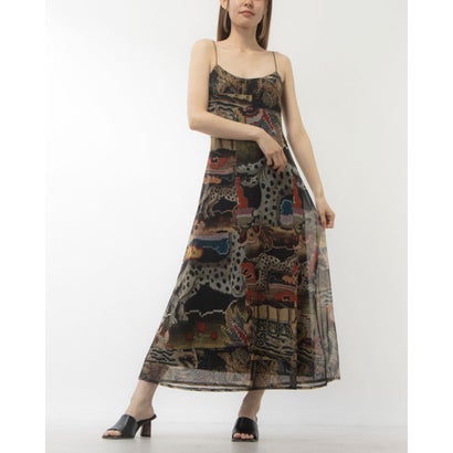 デシグアル Desigual M. Christian Lacroix タペストリー ミディワンピース (ブラウン)|LOCOMALL(ロコンド公式ストア)