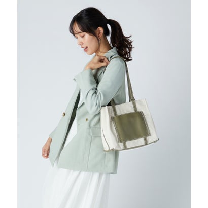 ヴィーガンヴュー veganview w handle canvas mini tote (カーキ)|LOCOMALL(ロコンド公式ストア)