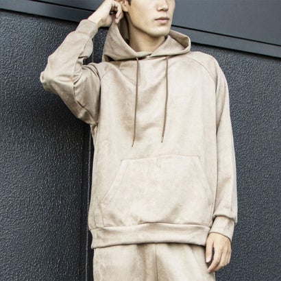 スエードライク フーディー / SUEDE LIKE HOODIE (ベージュ)|LOCOMALL(ロコンド公式ストア)