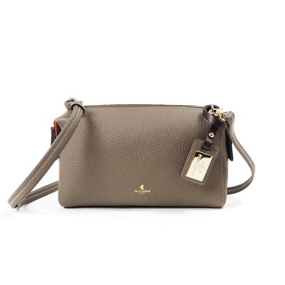 ペレボルサ PELLE BORSA「レサイバー空間」 ショルダーバッグ （トープ）日本製