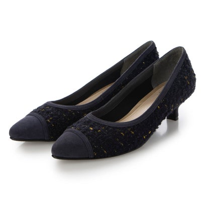 リズ ラフィーネ Riz raffinee 切り替えデザインパンプス (ネイビーキジ)|LOCOMALL(ロコンド公式ストア)