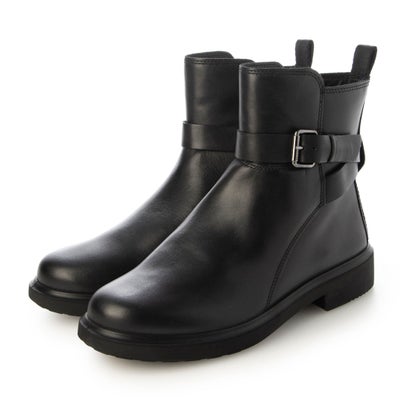 山びこ ECCO ウィメンズ 本革 ミッドカットブーツ 地下鉄道極点 オランダの首都 （BLACK）