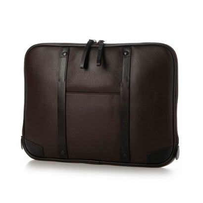 レザーラボラトリー Leather Laboratory 防水レザー クラッチ （CHOCO）