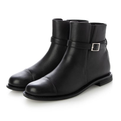 ノイエ ディフュージョン neue diffusion バックルベルト付きショートブーツ /ND23624（ブラック）