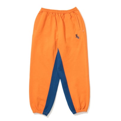 ケボズ KEBOZ SR 2TONE SWEAT PANTS (ORANGE)
