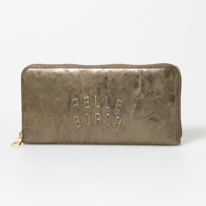 ペレボルサ PELLE BORSA ラウンドウォレット （カーキ）